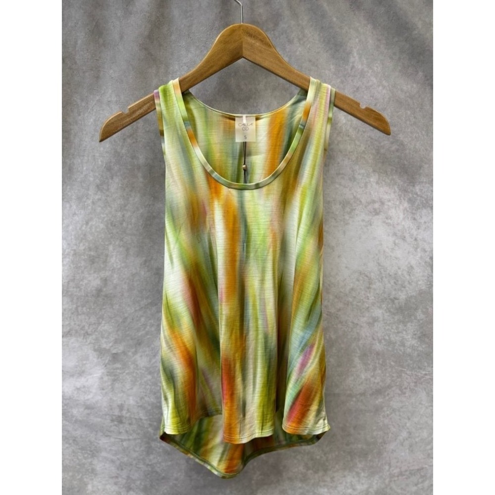 CALIA Twist Back Tank Top Women's Small Flora Multi Floral‎ Activewear